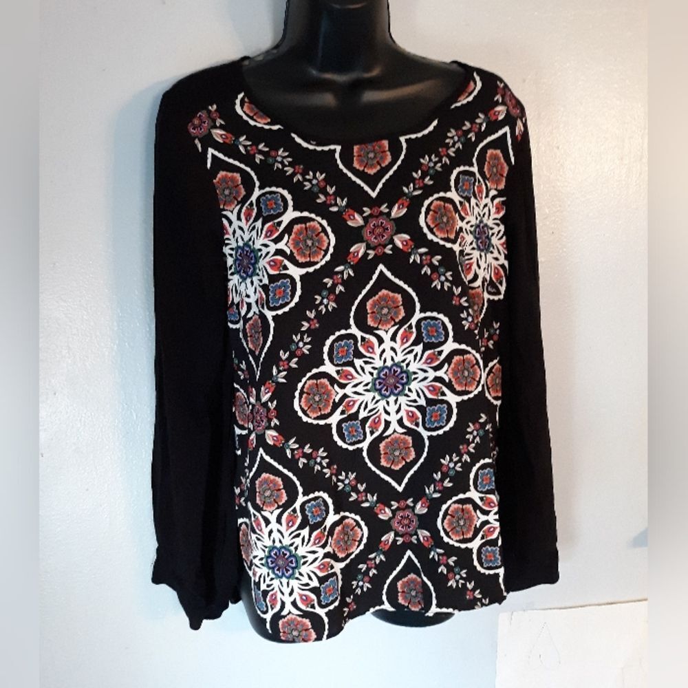 Old Navy sheer split side blouse